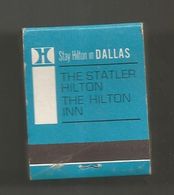 Boite D'allumettes , Pochette, HILTON , DALLAS , ETATS UNIS , 2 Scans - Matchboxes