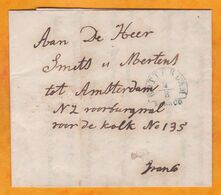 1849 - Lettre Pliée En Néerlandais De Rotterdam Vers Amsterdam, Pays Bas - Poststempels/ Marcofilie