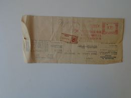 DI.10.11 Hungary  EMA Meter Franking - ANILINFESTÉK és Vegyitermék Vállalat  Budapest Sent Via Post Office  1952 - Viñetas De Franqueo [ATM]