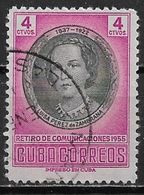 Cuba 1956. Scott #554 (U) Luisa Perez De Zambrana - Used Stamps