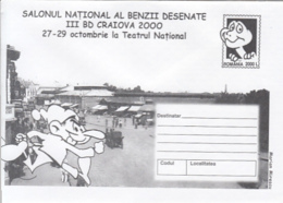 89209- CRAIOVA NATIONAL CARTOONS FESTIVAL, CHILDRENS, COVER STATIONERY, 2000, ROMANIA - Puppen
