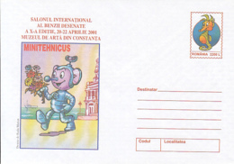 89210-CONSTANTA INTERNATIONAL CARTOONS FESTIVAL, CHILDRENS, COVER STATIONERY, 2001, ROMANIA - Puppen
