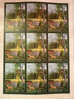 Russia 2008 Sheet Flora Fauna Forest Inhabitants Squirrel Deer Animals Environment Nature Trees Stamps MNH Mi 1498-1500 - Feuilles Complètes