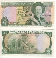 JERSEY   1 Pound   P15a     Signature  Lesley May    	 ND (1989)    UNC - Jersey