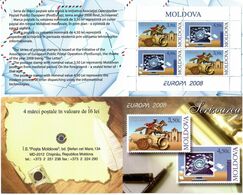 Moldova 2008 .EUROPA 2008. Booklet Of 4 (2 Sets)  . Michel # 611-12 MH - Moldavie