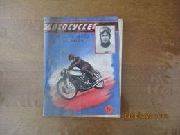 MOTOCYCLES N°44 1er NOVEMBRE 1950 COMPLET MAIS COUVERTURE EN MAUVAIS ETAT - Moto