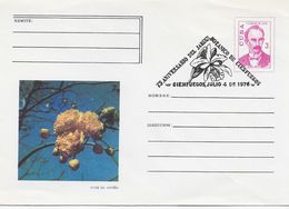 3535  Carta Entero Postal 75 Aniversario Del Jardín Botánico De Cienfuegos 1976, Flor De Otoño - Storia Postale