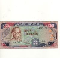 JAMAICA  50 Dollars  P73a   Dated 1.8.1988 - Jamaica