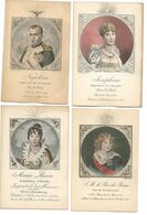 NAPOLEON JOSEPHINE MARIE LOUISE ROI DE ROME 4 CPA  /FREE SHIPPING R - Characters