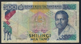 TANZANIA P21c 500 SHILINGI 1992 Signature 8. FINE NO P.h. - Tansania