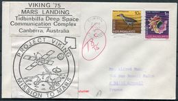 1975 Cocos Keeling Islands,Australia VIKING Mars Landing,Tidbinbilla Canberra Space Rocket Cover.Postage Due, Curtin ACT - Ozeanien