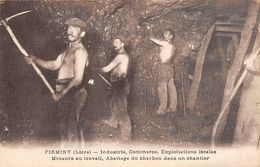 Firminy       42        Mines. Abattage Du Charbon Dans Un Chantier     (voir Scan) - Firminy