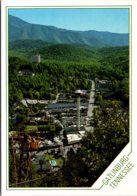 Tennessee Gatlinburg Panoramic View Of The Space Needle & Great Smoky Mountains - Smokey Mountains