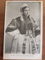 Jeune Fille De Pont L'abbé.coiffe Costume Breton.précurseur Dos Non Divisé.édition Villard 1237 - Pont L'Abbe