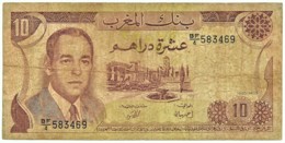 Morocco - 10 Dirhams - 1985 / AH 1405 - Pick 57.b - Sign. 9 - Serie BF/4 - King Hassan II - BANQUE DU MAROC - Maroc