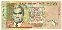 Mauritius - 100 Rupees - 1999 - Pick: 51.a - Serie AL - Mauricio