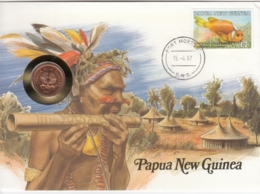 AK - Numis Brief - (Münzbrief) - Papua New Guinea - 1987 - Papouasie-Nouvelle-Guinée