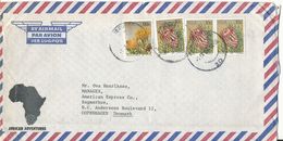 South Africa RSA Air Mail Cover Sent To Denmark - Luftpost