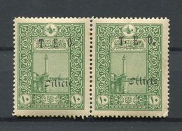 !!! CILICIE, PAIRE DU N°62 VARIETE CILICFE SUR UN TIMBRE NEUVE ** - Unused Stamps