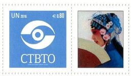 ONU Vienne 2016 - Détaché De Feuille De Timbres Personnalisés - CTBTO Putting An End To Nuclear Explosions ** - Ongebruikt