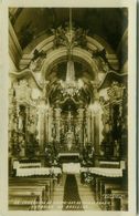 BRASIL - CONGONHAS DO CAMPO - EST. DE MINAS GERAIS - INTERIOR DA BASILICA - FOTO POSTAL COLOMBO - RPPC 1940s  ( BG9463) - Belo Horizonte