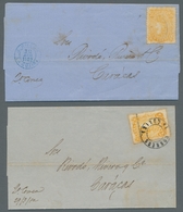 Venezuela - Stempelmarken: 1880/1882, Zwei Briefe Mit Als Freimarken Verwendeten Stempelmarken, 5 C. - Venezuela