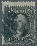 Vereinigte Staaten Von Amerika: 1867, "12 C. Black, Grill F", Used, Very Fresh And Fine, Scott No. 9 - Used Stamps