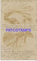 139568 SWITZERLAND ECUBLENS MULTI VIEW YEAR 1903 CIRCULATED TO ITALY POSTAL POSTCARD - Écublens