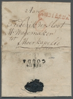 Niederlande - Vorphila: 1816, "DEB. 119 / GOUDA", Seltener Déboursé-(Auslagen)-Stempel Auf Brief Mit - ...-1852 Prephilately