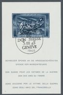 Schweiz: 1945, "Kriegsgeschädigten"-Block Mit Sonderstempelentwertung "Journée Du Don Suisse 3.III.4 - Used Stamps