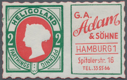 Helgoland - Besonderheiten: 1925 (ca): Rare Werbemarke Der Firma G.A. Adam & Söhne, Hamburg, Zeigt I - Heligoland