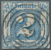 Thurn & Taxis - Marken Und Briefe: 1864, 2 Sgr. Dklblau, Tieffarbig, Vollrandig, Kabinett, Zentr. Kl - Other & Unclassified