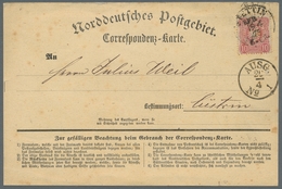 Deutsches Reich - Pfennige: 19/4/1875, 10 Pfge. Mit K1 "STETTIN E.P.B." Auf Ungewöhnlich Später Verw - Covers & Documents