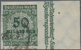 Deutsches Reich - Inflation: 1923, 50 Mio. Mark Schwarzolivgrün, Breitrandig Ungezähntes Exemplar Mi - Used Stamps
