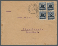 Deutsches Reich - Inflation: 1923, 10 Mrd A. 20 Mio. Violettultramarin, Zwei Senkrechte Paare Als Me - Covers & Documents