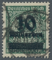 Deutsches Reich - Inflation: 1923, Korbdeckelmuster Mit Aufdruck, 10 Milliarden Auf 50 Mio. In Der S - Used Stamps