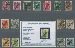 Deutsches Reich - Dienstmarken: 1923, Die Sogenannten "Schlangenaufdrucke" Komplett Gestempelt In Pr - Dienstzegels