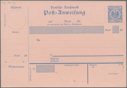 Deutsches Reich - Ganzsachen: 1898, Postanweisung 20 Pfg. Krone/Adler, Essay ähnlich "zu Eissen E4" - Other & Unclassified