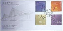 Hong Kong 2018 HONG KONG-ZHUHAI-MACAO BRIDGES FDC - FDC