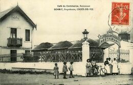 St Gilles Croix De Vie * 1908 * Café Du Commerce Restaurant SCHMIT Propriétaire - Saint Gilles Croix De Vie