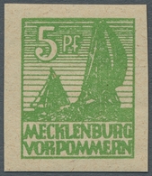 Sowjetische Zone - Mecklenburg-Vorpommern: 1946, Abschiedsserie 5 Pfg. Postfrisch In Der Seltenen Fa - Other & Unclassified