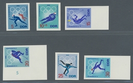 DDR: 1968, Winterolympiade, Kompletter Satz Als Ungezähnte End-Phasendrucke, Teilweise Mit Unterrand - Unused Stamps