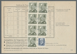 DDR: 1969, Ulbricht 1 Mark, Sieben Stück Entwertet Mit Telegrafenstempel Von "8211 Pohrsdorf", Zusam - Covers & Documents