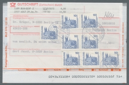 DDR: 1990, Acht Stück Der Freimarke 10 Pfennig Dkl`ultramarin, Entwertet "1189 Berlin-Schönefeld 29. - Other & Unclassified