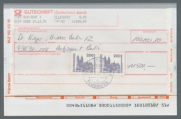 DDR: 1990, Freimarke 200 Pfennig Dunkelbläulichviolett, Im Waagerechtem Paar Entwertet "Berlin-Schön - Other & Unclassified