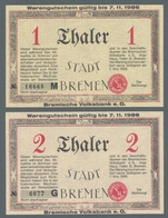 Deutschland - Notgeld - Bremen: 1922-1923, Partie Von 5 Verschiedenen Notgeldscheinen Der "Francke W - [11] Local Banknote Issues