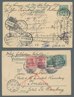 Altdeutschland Und Deutsches Reich: 1874-1918, Partie Von 40 Belegen Mit U.a. Bayern Mit Drei Privat - Collections