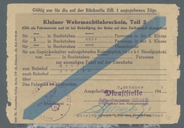 Feldpost 2. Weltkrieg: 1941-1944, Partie Von Belegen Mit Estlandbezug, Darunter 10 Deutsche Und 4 So - Other & Unclassified