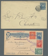 Bolivien: 1908-1926, Partie Von 5 Frankierten Briefen Und 2 Gebrauchten Ganzsachen (davon Eine Mit B - Bolivië