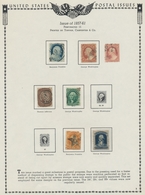 Vereinigte Staaten Von Amerika: 1851-1959, Mainly Used Special Collection In A Minkus Album, Contain - Used Stamps